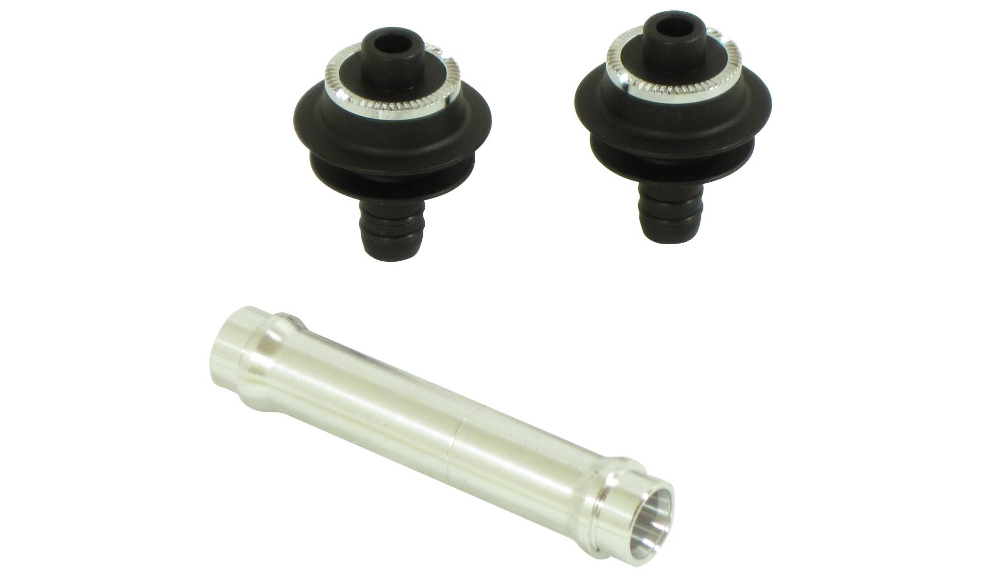 Bontrager Race Lite axle kit with 100mm OLD for front and rear road bike hubs, cycling components for bike maintenance.