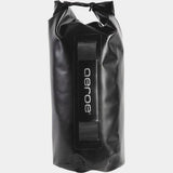 Aeroe 12L waterproof dry bag for bike packing with quick release system, shown in black with adjustable strap and secure closure