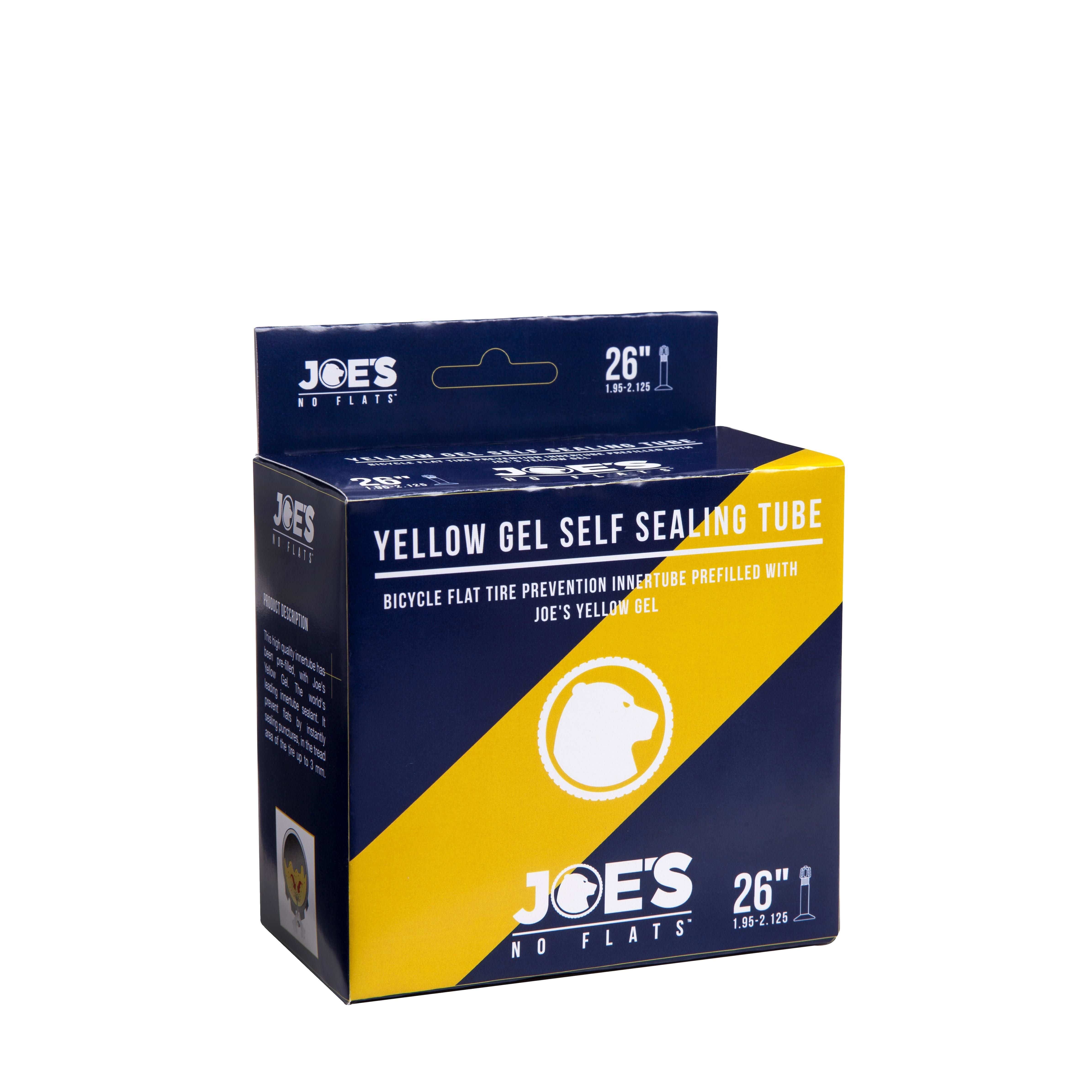 Joe'S No Flats Commuter Yellow Gel Self Sealing Tube | Swinnerton Cycles