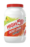 High5 Energy Drink Caffeine Tub in citrus flavor, showcasing the supplement container with vibrant label for endurance hydration.