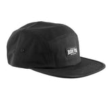 TSG Black Label adjustable unisex 5-panel cap, stylish headwear for everyday wear, featuring a sleek black design and comfortable fit.