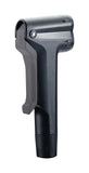 BBB BFP-96 dual-head pump head for floor pumps, compatible with Presta and Schrader valves, shown attached to bicycle tires.