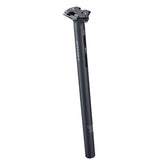 Ritchey WCS Zero Offset Seatpost with 2-bolt clamp in multiple diameters, showing sleek black design and clamp mechanism.