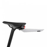 Topeak Flashfender Deluxe Duo Fixer bike fender with black and transparent brackets, designed for bike protection accessories.