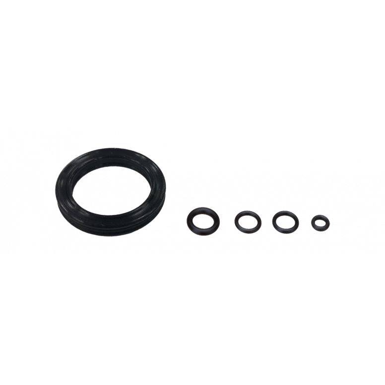 Jagwire Elite DOT Brake Bleed Kit replacement O-rings, 5 sets, for bike brake bleeding workshop maintenance.