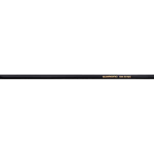 Shimano XTR SM-BH90 front disc brake hose, black, with straight banjo fitting, cuttable for mountain bike brake component.