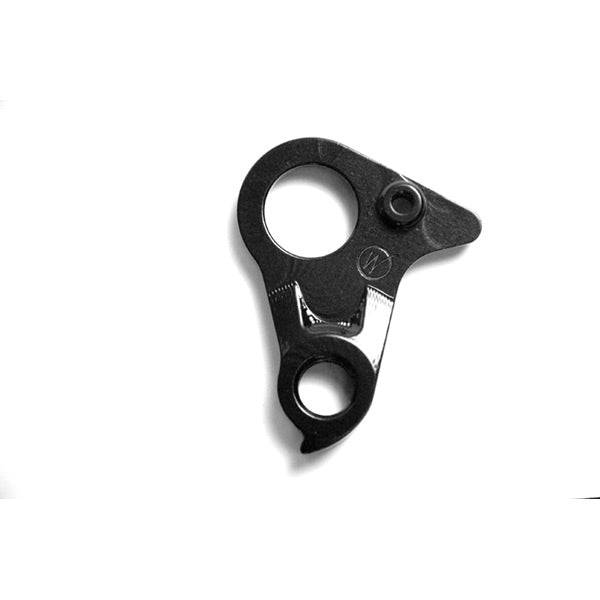 Wheels Manufacturing CNC machined derailleur hanger dropout replacement part for bike components.