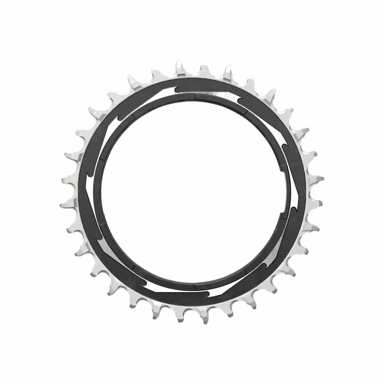 Sram T-Type Powermeter Chainring with threaded 3mm offset, Eagle XXSL D1, pin thread backup and screw for bicycle components.
