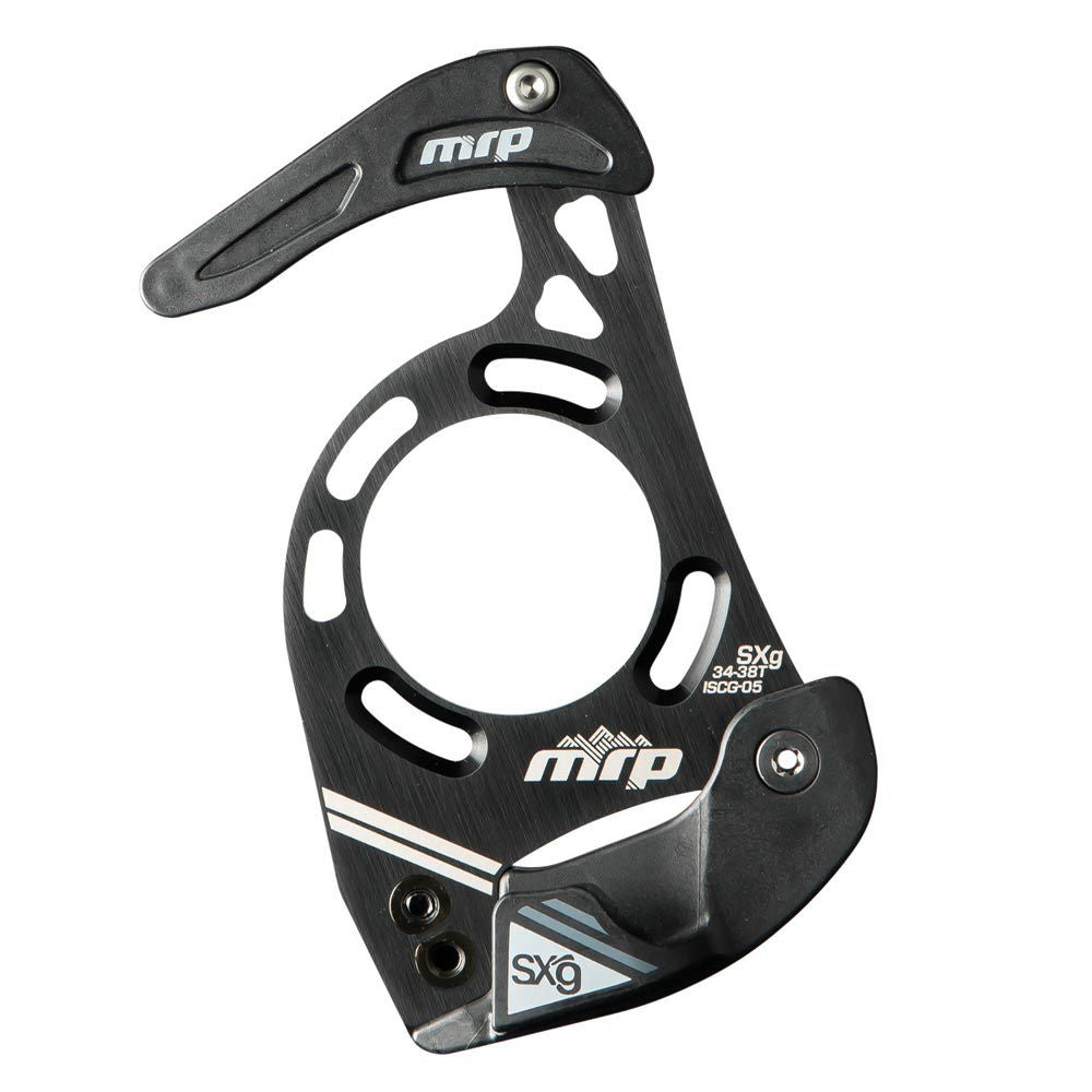 MRP SXg mountain bike chain device with skid plate, high-performance bike chain guide for durable cycling components.