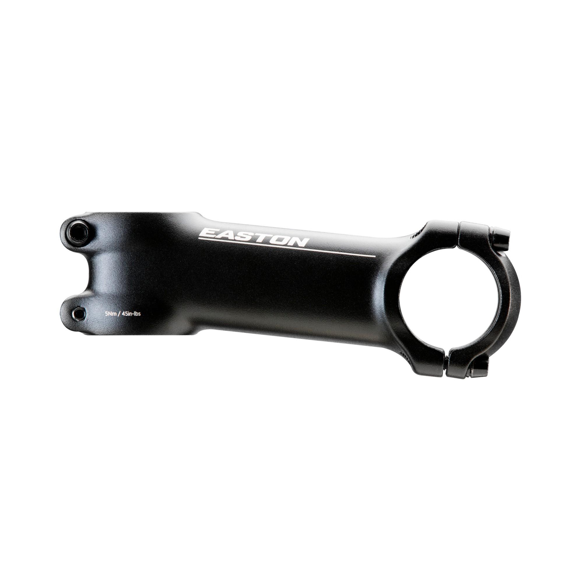 Easton EA50 aluminium bike stem with adjustable rise and 31.8mm clamp diameter, mounted on a bicycle handlebar.
