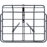 Basil Portland matte black vintage style bike rack for 26-28 inch wheels, front carrier accessory for bicycles.