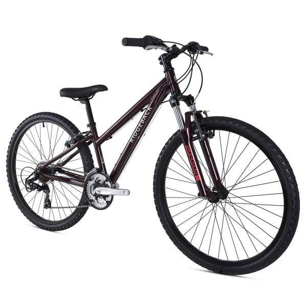 Ridgeback Serenity lightweight child mountain bike for kids, showing a blue bike with a sturdy frame and 150-165cm height suitability.
