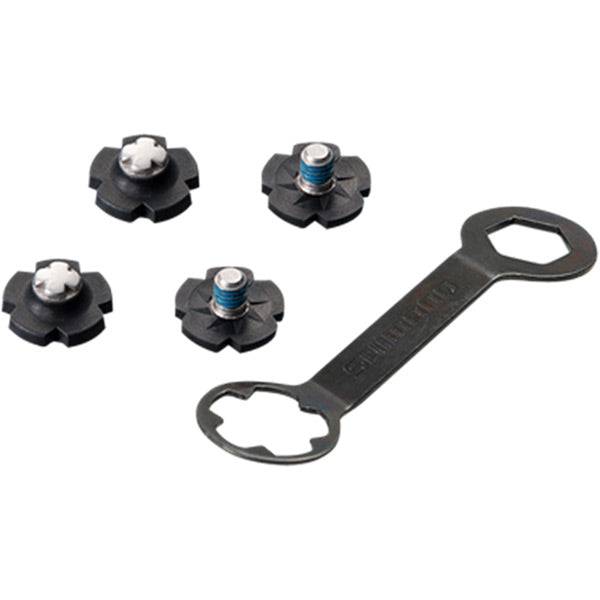 Shimano 7.5mm clothing toe spikes for cycling shoes, durable replacement grip for improved pedal grip and stability.