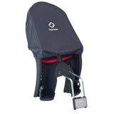 Hamax child bike seat rain cover waterproof protective accessory with clear visibility for outdoor cycling.