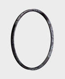 Race Face Arc heavy-duty mountain bike rim, tubeless ready, 27.5 and 29 inches, mounted on a wheel for mountain biking components