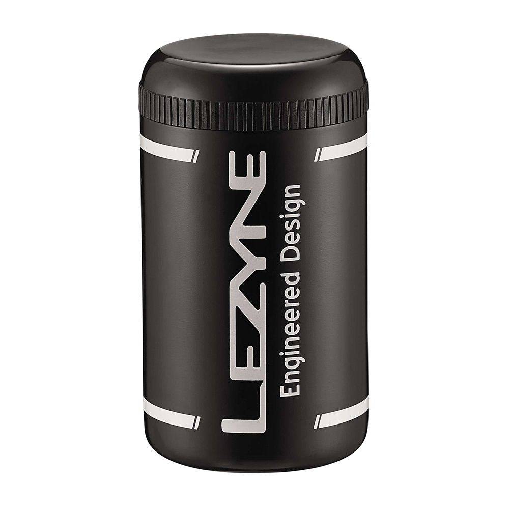 Lezyne Flow Caddy hydration bottle holder with 0.7L water bottle for bike hydration and accessories.