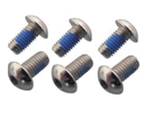 Fibrax disc rotor bolts with pre-threadlocking for secure brake fitting, shown as durable metal components for bicycle disc brakes.