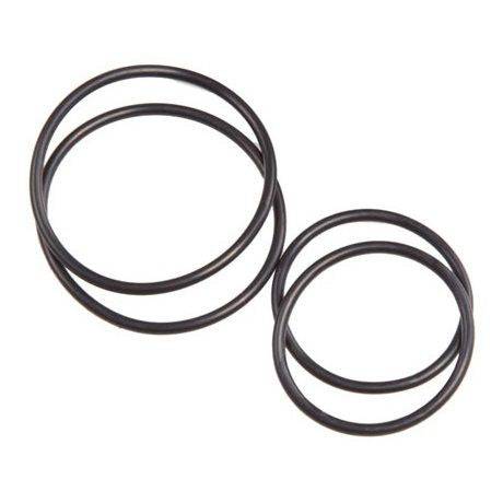 Lezyne GPS O-Ring Mount Kit with X-Lock system in black, designed for secure attachment of GPS devices to bike handlebars.