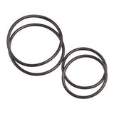 Lezyne GPS O-Ring Mount Kit with X-Lock system in black, designed for secure attachment of GPS devices to bike handlebars.