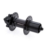 Halo Combat Disc Hub CNC machined alloy 36-hole 6-bolt quick release axle for bicycle wheels, showing the alloy finish and bolt pattern.