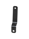 Black Trek 79mm chainstay bracket for bike frame replacement, durable component for Trek bicycle maintenance.