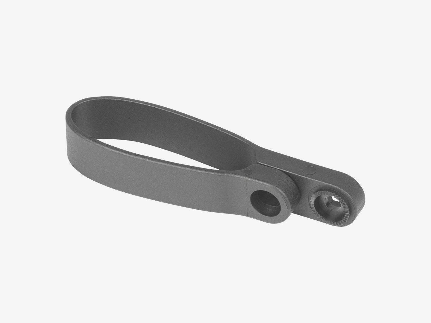 Trek Madone Gen 7 rear reflector mount in black for bike components, securely attaching reflector to enhance visibility.