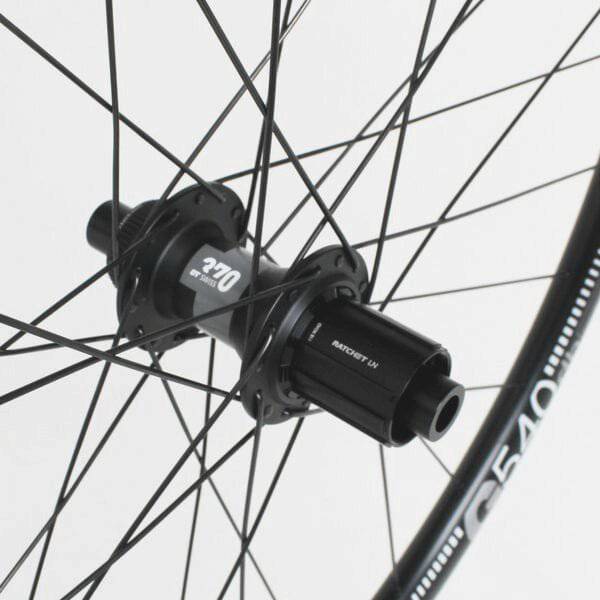 M Part Wheels gravel rear wheel with 700c G 540 rim, DT 370 CL hub, TLR disc brake compatibility for cycling components