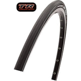 Maxxis Re-Fuse tubeless ready training tire with MaxxShield puncture protection, shown mounted on a bicycle wheel.