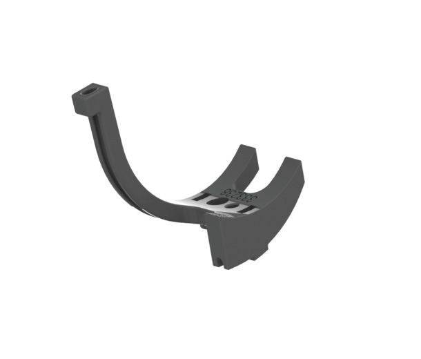 Trek Dual Sport Bottom Bracket Cable Guide in black, 25mm raised BB cable management component for bike frame.