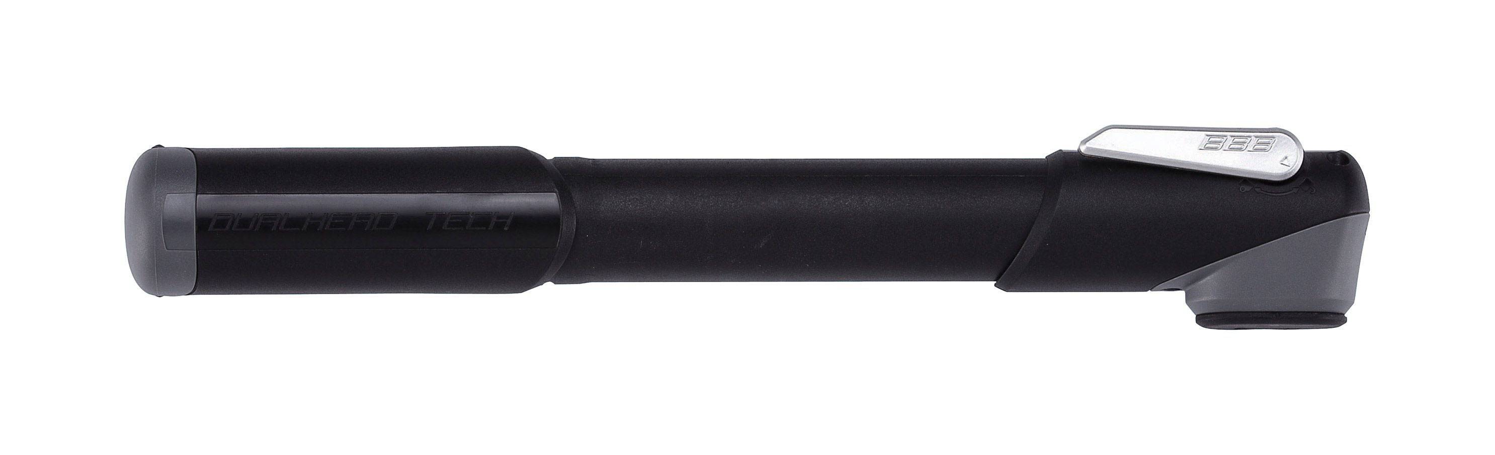 BBB BMP-54 WindWave MiniPump, portable bike tire pump with composite body and valve cover, 230mm length, cycling accessories