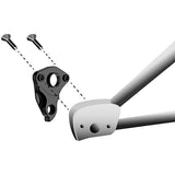 M Part gear hanger for Lapierre bikes, durable replacement bike frame protector with components for easy installation.