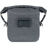 Basil Navigator Storm KF handlebar bag in waterproof black with reflective logos, 10-11L capacity for cycling accessories
