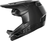 ABUS HiDrop mountain bike helmet with break-away visor, designed for downhill racing, featuring a sleek, protective cycling helmet.