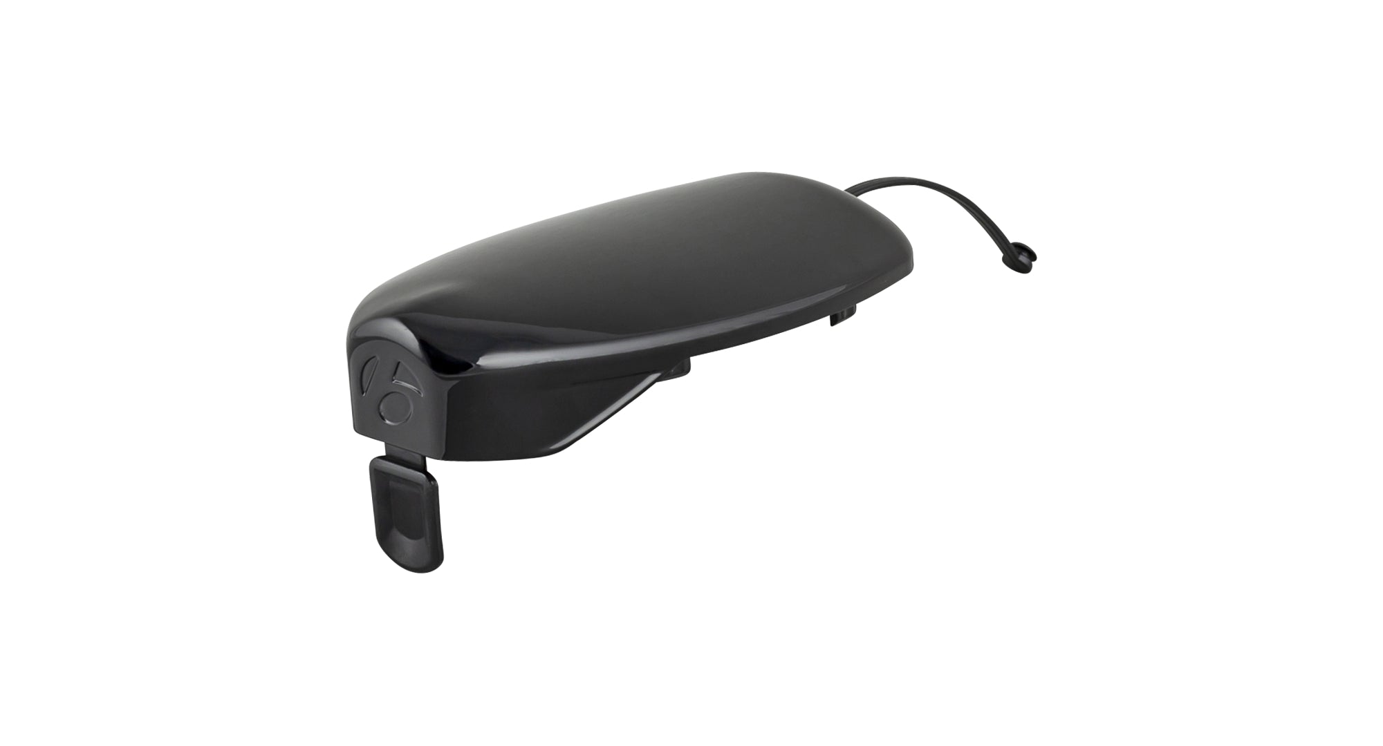 Black Bontrager Speed Concept Draft Box II lid for 2014-2015 Trek Speed Concept bike, component part with smooth finish.