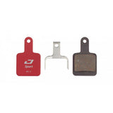 Jagwire Sport Semi-Metallic Disc Brake Pads for Tektro Volans and Auriga E-SUB mountain bike brakes, showing brake pad design and packaging.