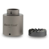 Park Tool CRC-15 crown race cutter adapter for 1.5-inch tapered steerer forks, used for bike fork crown race installation.