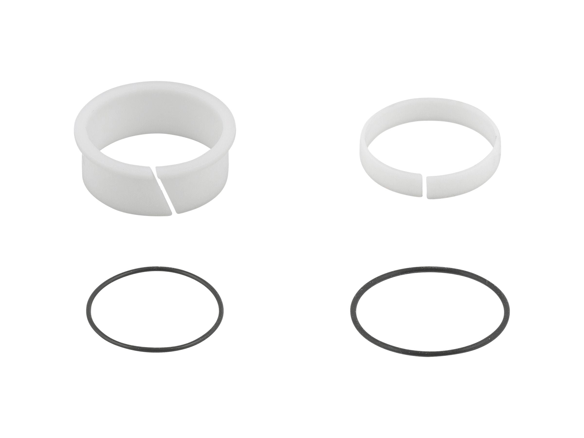 Bontrager Line Dropper Post Bushing Kit in white for 31.6mm dropper post, replacement component for bike suspension system