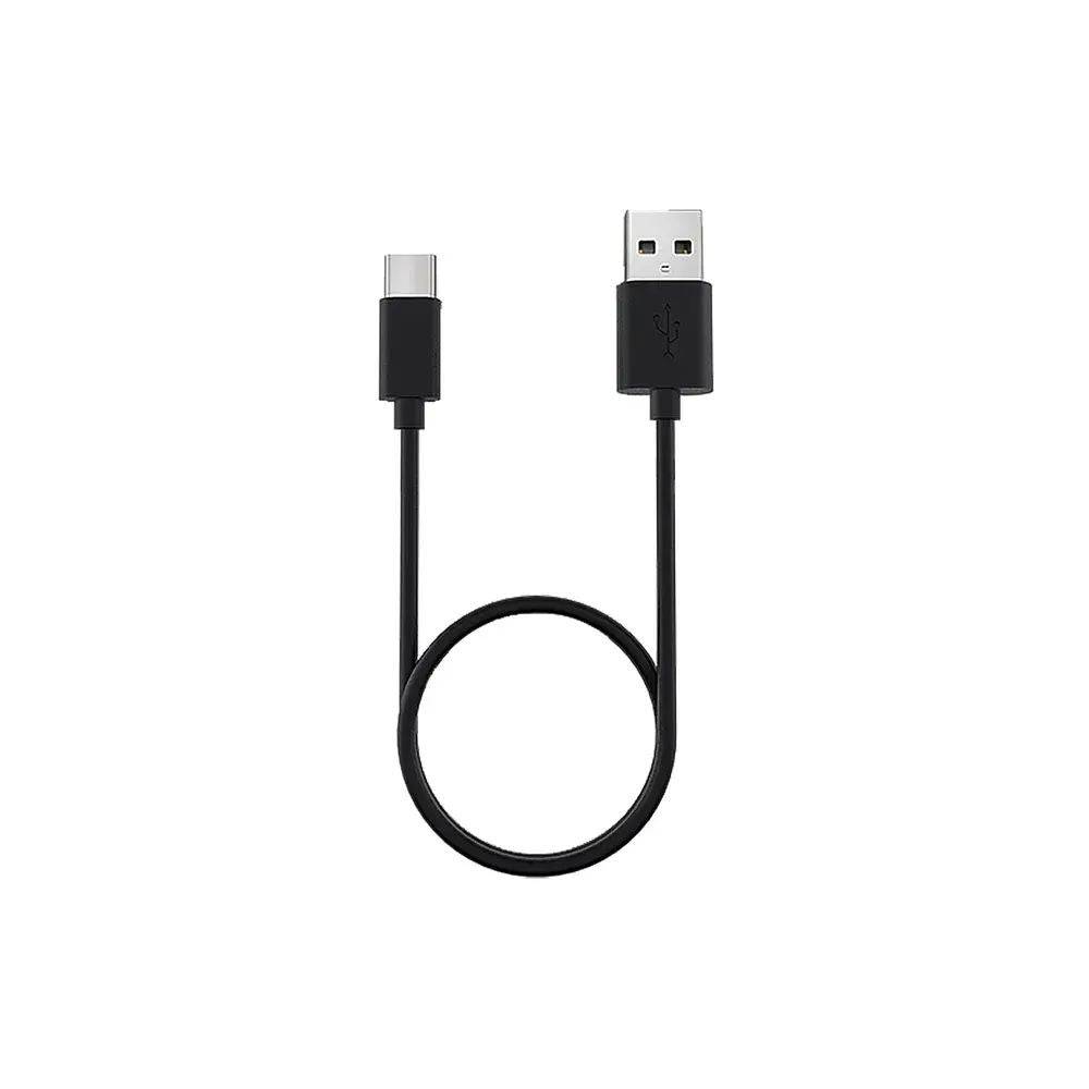 Lezyne USB-C 30 cm charging cable for USB-C lights and power pack, shown laid out on a neutral background.