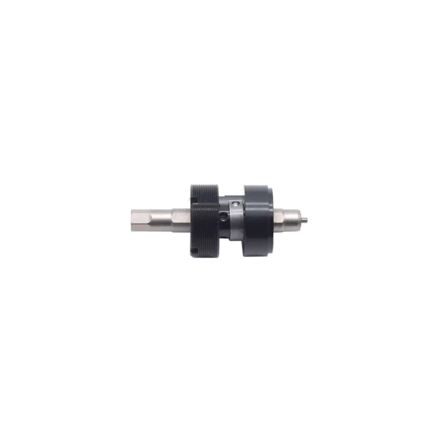 Fox Shock DPX2 P-S MFF damping adjust base valve and accessories, shown with various component parts for suspension repair.