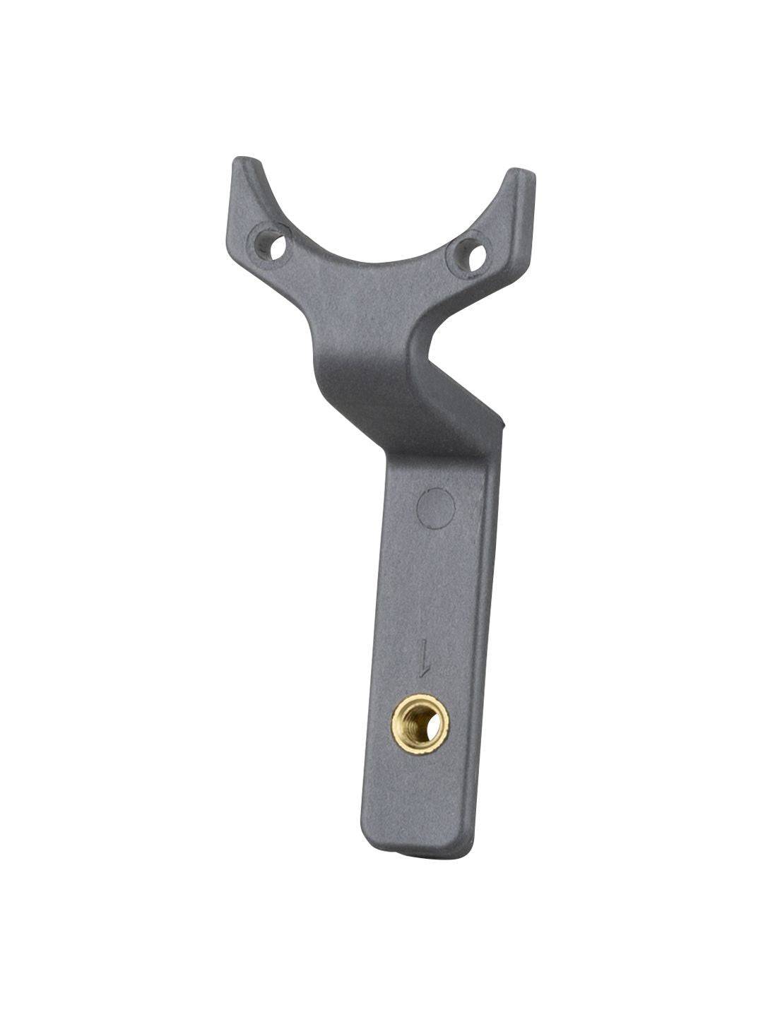 Trek Fuel EXe downtube charge port assembly bracket in black, component replacement for 2023-2024 mountain bike.