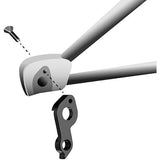 Durable M Part Focus Hanger made of 6061 aluminium, bike frame protector component for secure gear hanger attachment.