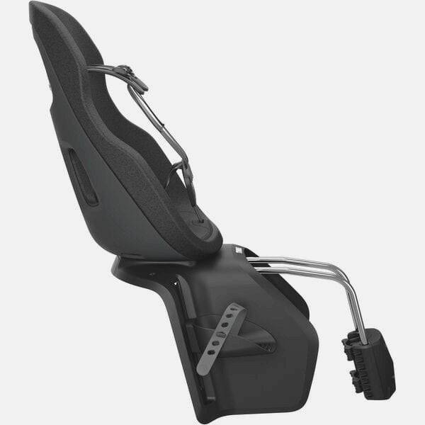 Thule Yepp Nexxt 2 Maxi child seat frame mount with suspension and safety buckle for bicycle accessories.