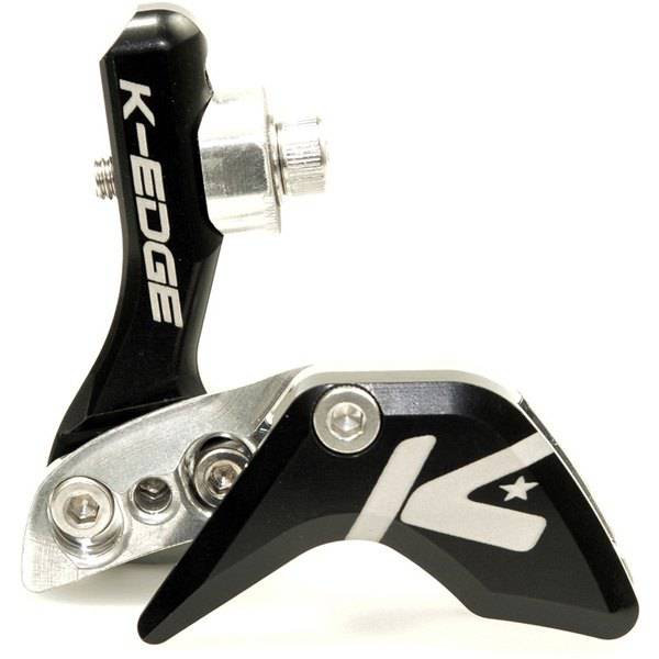K-Edge 1x Race Chain Guide in black anodized finish, CNC machined bike chain retainer for added drivetrain security.