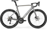 Merida Reacto 8000 road bike with Shimano Ultegra Di2 electronic shifting and aerodynamic frame design, shown from side view.