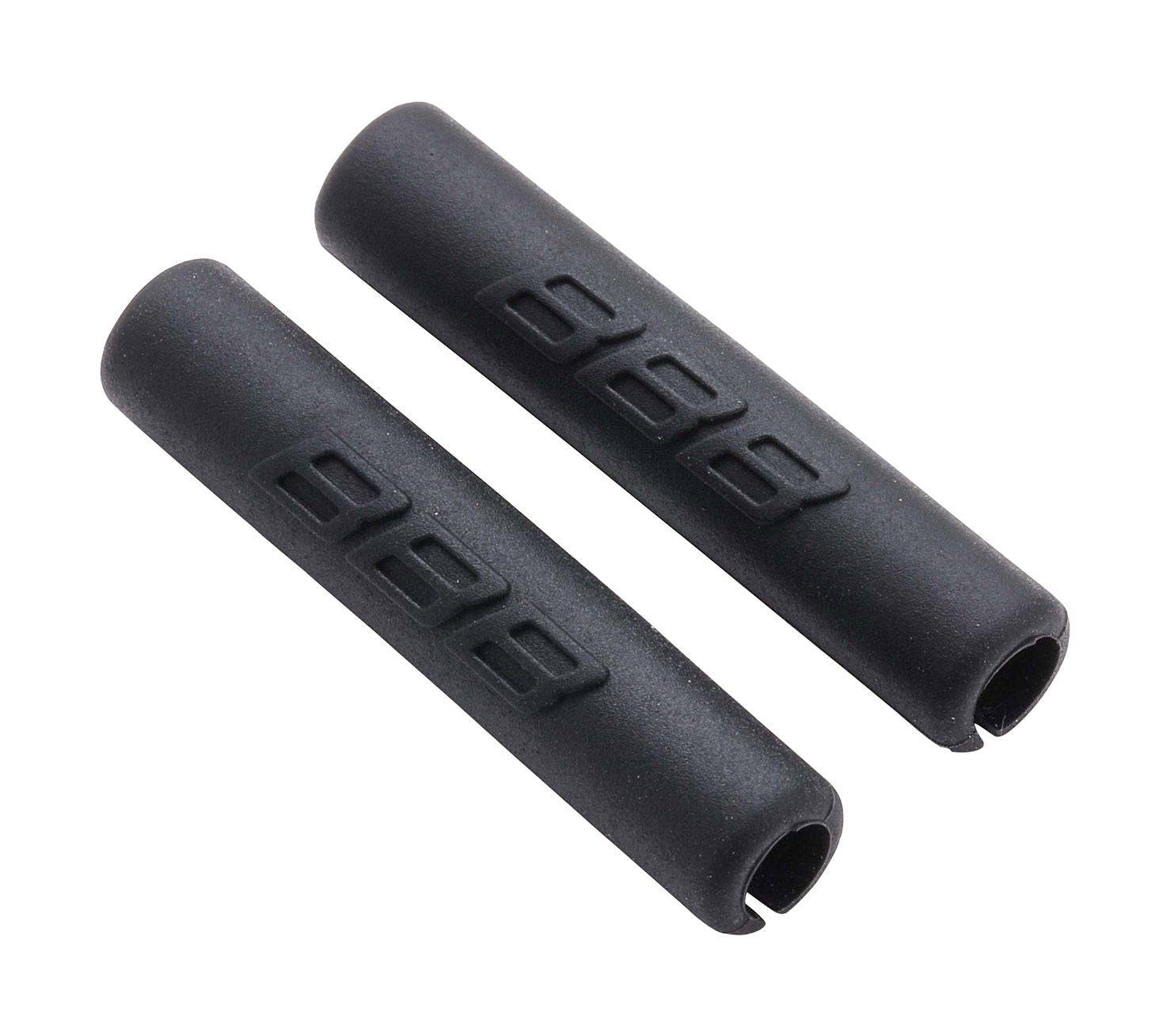 BBB CableWrap Frame Protector V2 for bike brake cables, shown with black protective stickers on a bicycle frame.