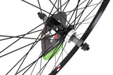 KX Wheels KX Hybrid 700C rear wheel with singlewall rim, solid axle, and rim brake compatibility for bicycle components.