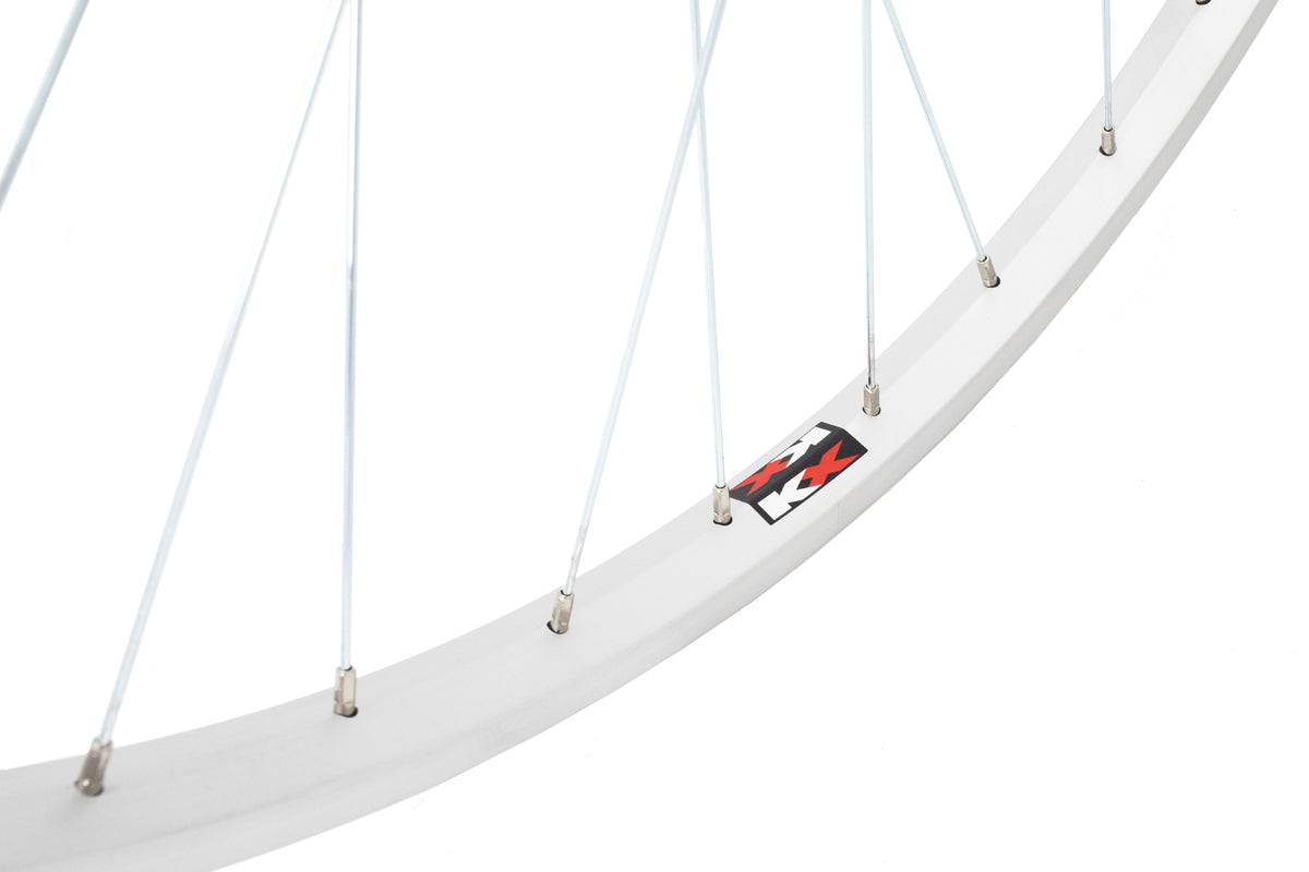 KX Wheels KX Hybrid 700C front wheel with single-wall rim, 36 spokes, quick release, suitable for bicycle components.