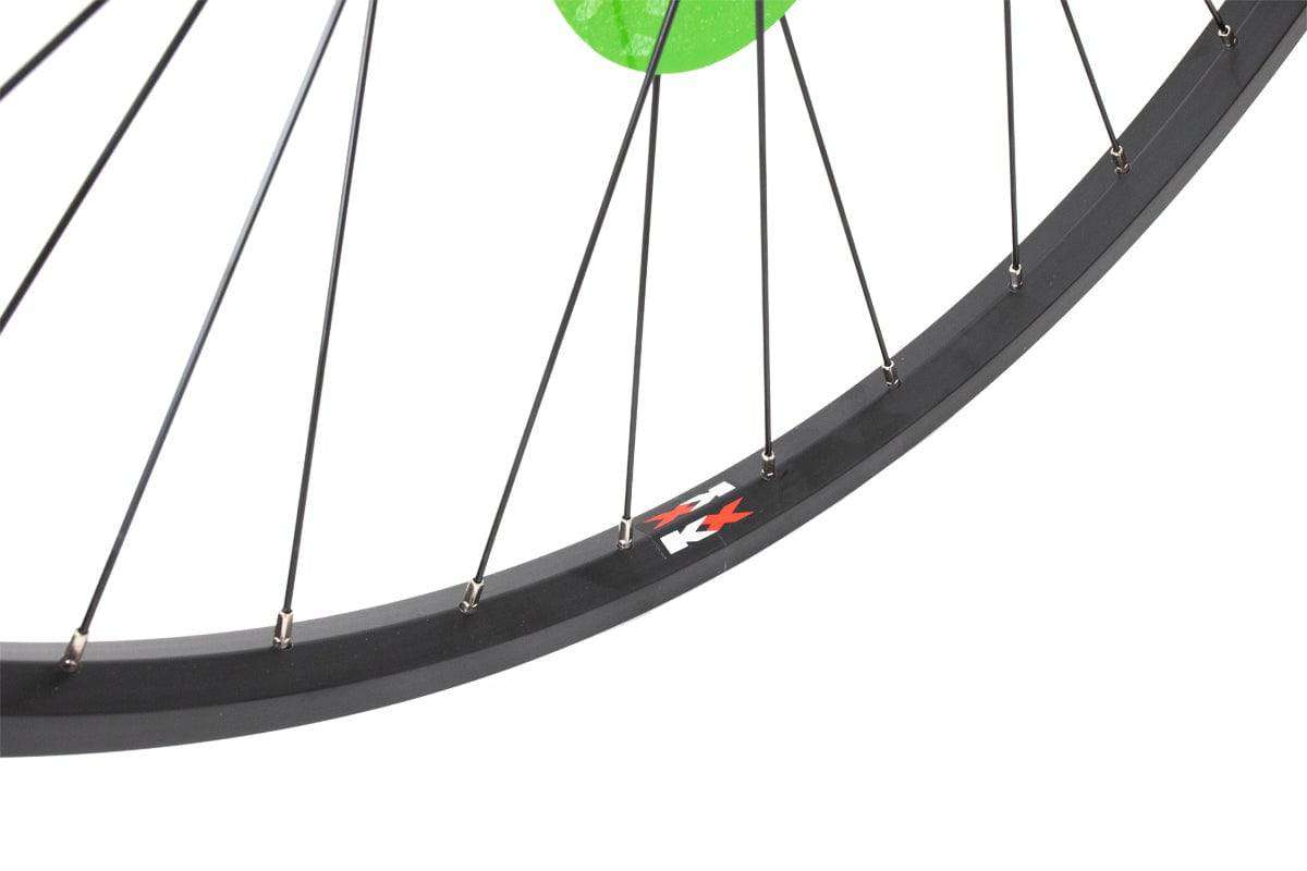 KX Wheels KX Hybrid 700C rear wheel with single-wall rim, quick release, 36H spokes, screw-on freewheel, bike component