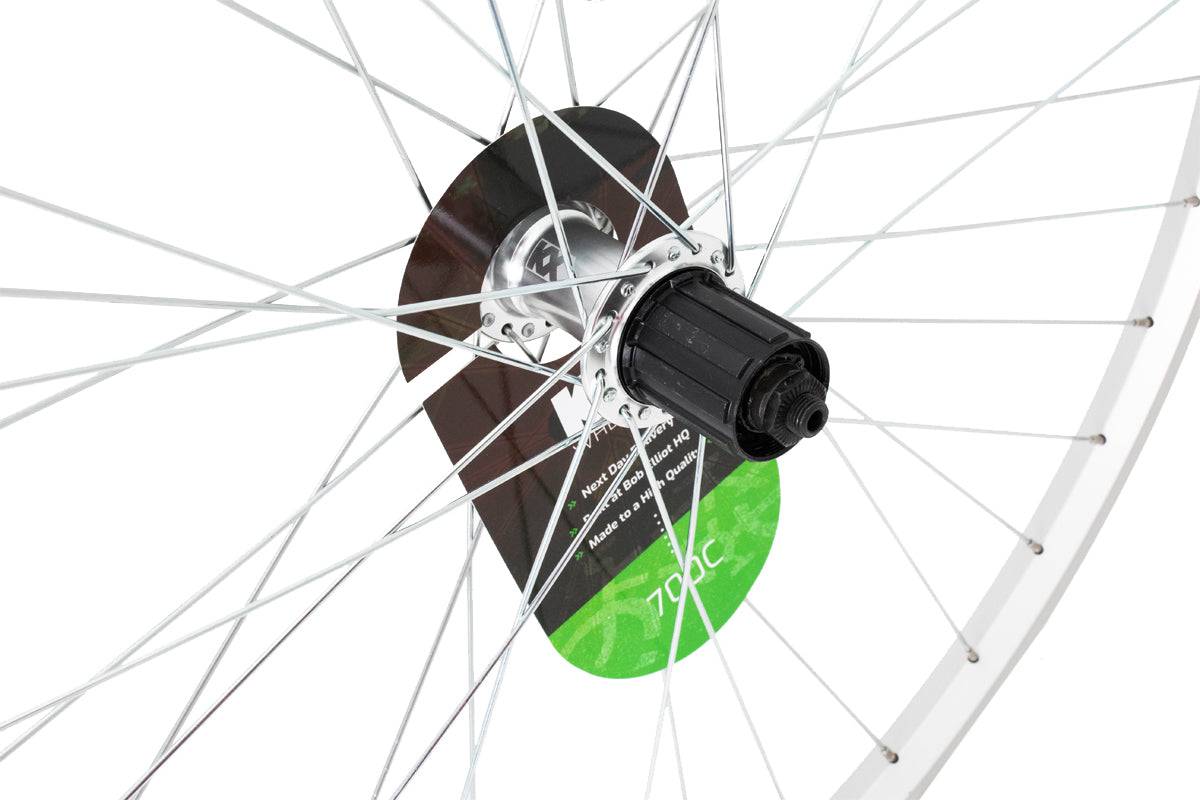 KX Wheels KX Hybrid 700C rear cassette wheel with single-wall rim, 36H, quick release, suitable for bike components