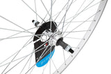 KX Wheels KX Road 27 x 1 1/4" rear wheel rim with singlewall silver solid axle brake, screw-on design for bicycle component.